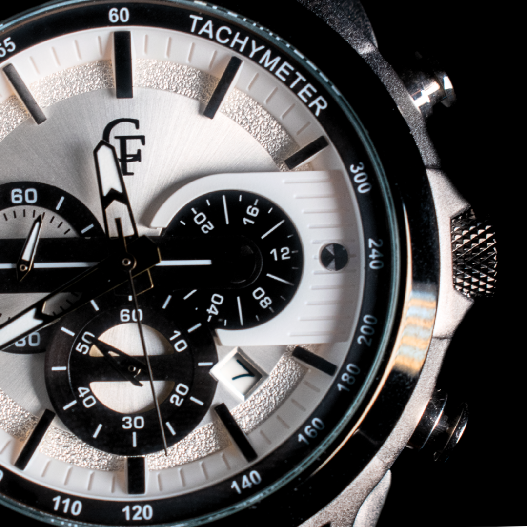 BARKENO CHRONOGRAPH S1 WHITE BLACK