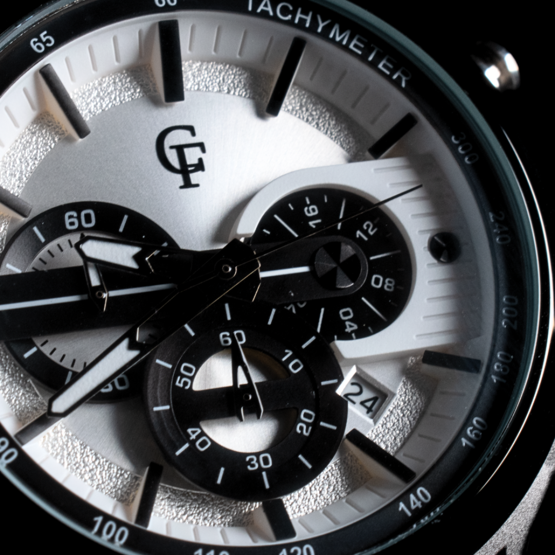 BARKENO CHRONOGRAPH S1 WHITE BLACK