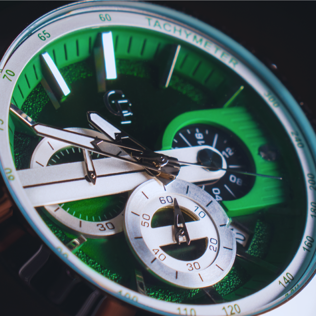 BARKENO CHRONOGRAPH S1 GREEN SILVER