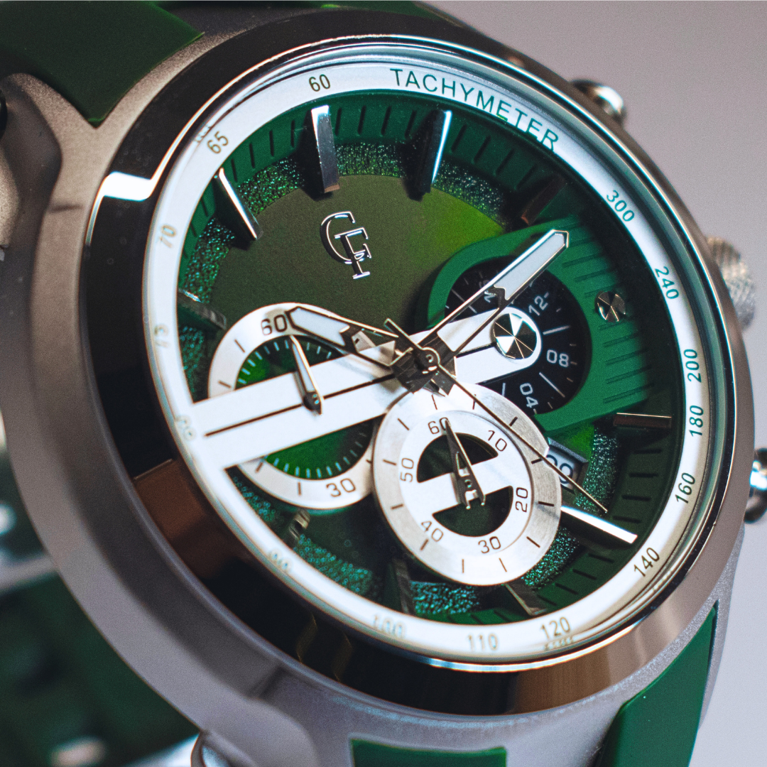 BARKENO CHRONOGRAPH S1 GREEN SILVER