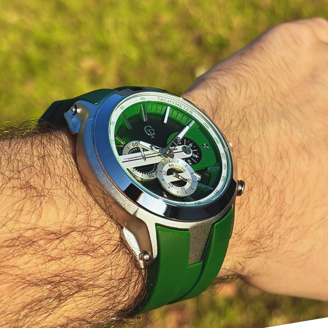 BARKENO CHRONOGRAPH S1 GREEN SILVER